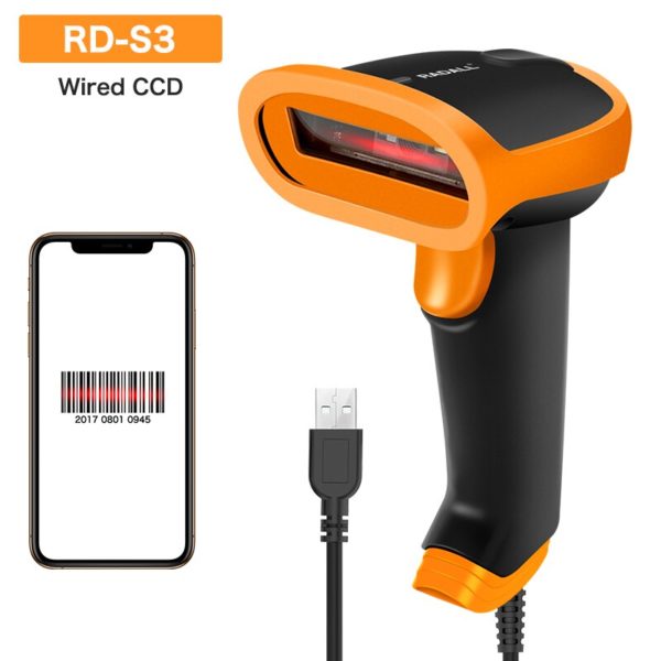 RADALL Wireless Barcode Scanner Wired Bar Code Scanner  1D/2D QR Code Barcode Reader for Inventory POS Terminal Wireless Scanner - Image 6