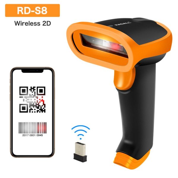 RADALL Wireless Barcode Scanner Wired Bar Code Scanner  1D/2D QR Code Barcode Reader for Inventory POS Terminal Wireless Scanner - Image 7