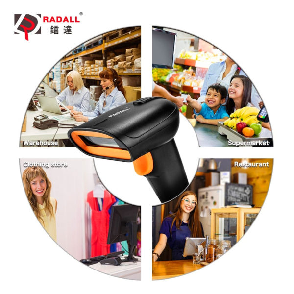 RADALL Wireless Barcode Scanner Wired Bar Code Scanner  1D/2D QR Code Barcode Reader for Inventory POS Terminal Wireless Scanner - Image 12