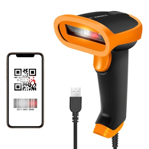 RADALL Wireless Barcode Scanner Wired Bar Code Scanner  1D/2D QR Code Barcode Reader for Inventory POS Terminal Wireless Scanner - Image 2